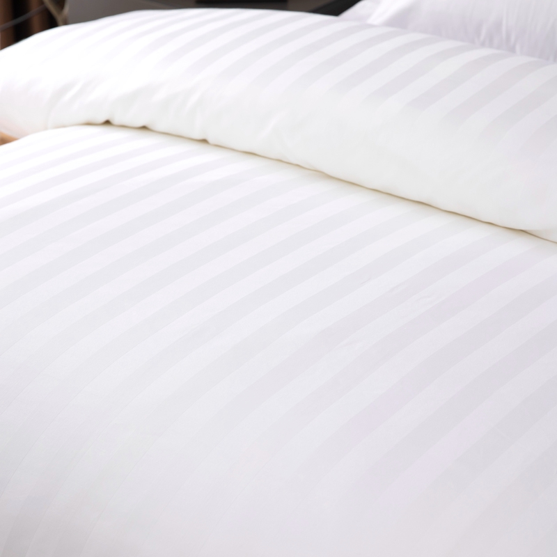 3cm satén Stripe Plain White 6080S 100% bavlna Hotel Ložnice Sada prostěradla 3cm satén Stripe Plain White 6080S 100% bavlna Hotel Ložnice Sada prostěradla