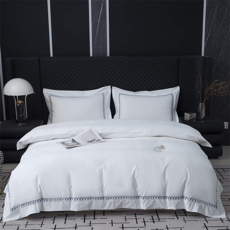 Sada 500TC bavlněného saténu s novým vzorem výšivky